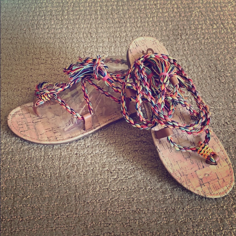 Lace up sandals